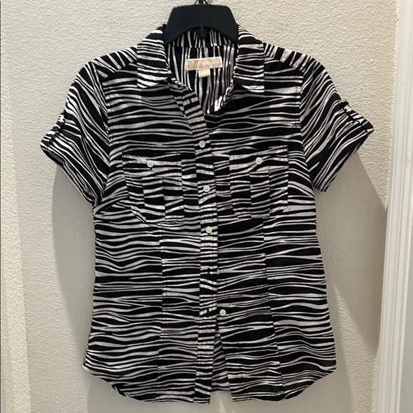 Michael Kors Tops - MICHAEL KORS Black and White Striped Women's Top